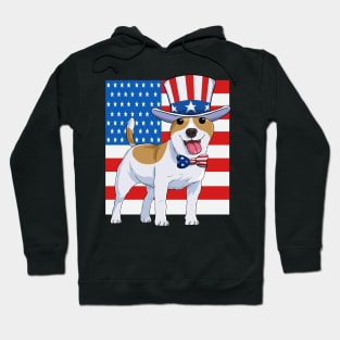 Jack Russell Terrier 4th Of July Hoodie